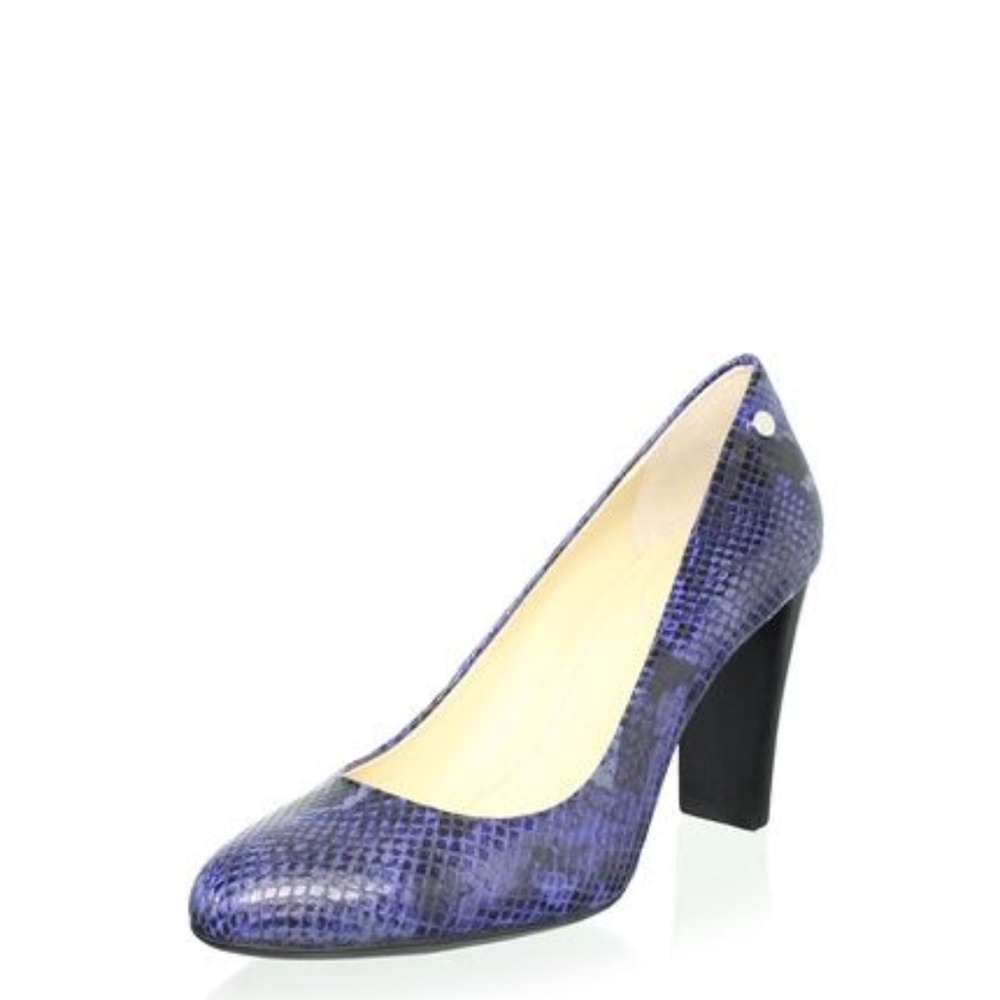 Calvin Klein  Patent Snake Print Heels